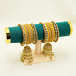 Mustard Bangles with Dangli – Bridal & Party Bangles Set (2 Sets)