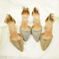 SHAHZ Party Glitter Heels – Pointed Toe Ankle Strap Sandals for Weddings, Eid & Formal Events