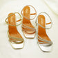SHAHZ Party Block Heels – Strappy Spiral Ankle Sandals for Weddings, Eid & Special Events