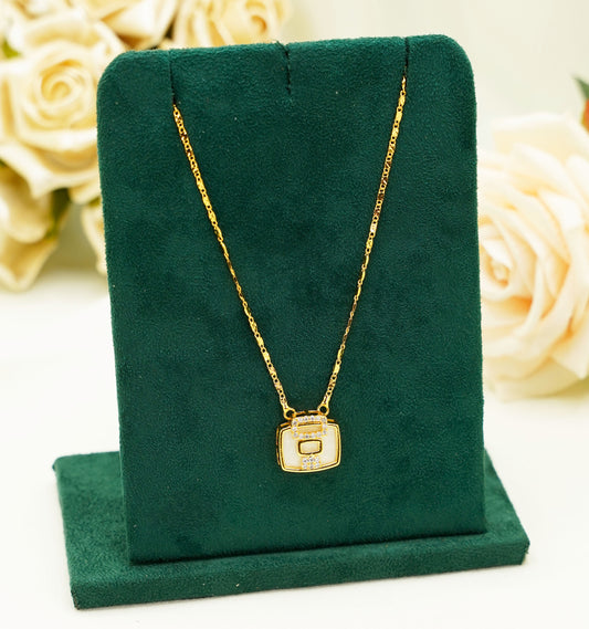 Square Gold Plated Necklace
