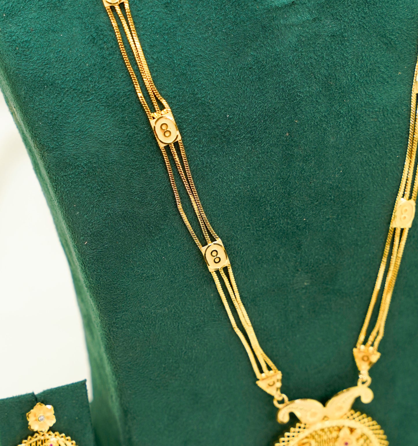 Long Gold Plated Necklace Set - Jewellery Necklace Set
