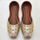 Modest Hand-Embroidered Khussa Shoes – Traditional Flat Footwear for Women’s Eid, Nikah & Walima