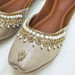 Champagne Pearl Khussa – Modest Bridal Footwear for  Women’s Nikah & Walima Events