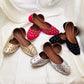 Modest Hand-Embroidered Khussa Shoes – Traditional Flat Footwear for Women’s Eid, Nikah & Walima
