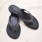 Black Sparkle Flat Sandals for  Women – Halal Summer Footwear by SHAHZ