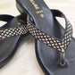 Black Sparkle Flat Sandals for  Women – Halal Summer Footwear by SHAHZ
