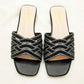 SHAHZ Summer Slide Sandals – Criss-Cross Embellished Flats for Eid, Weddings & Summer Wear